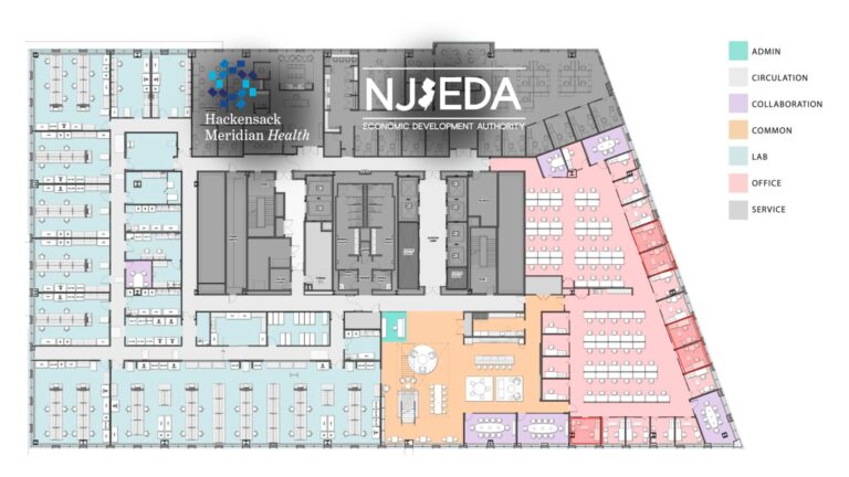 The Science Incubator at NJIH Floor Plan